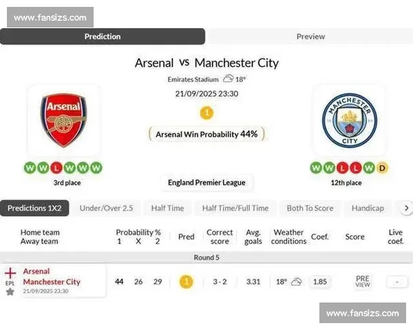 竞彩湃｜曼城连胜终结，阿森纳主场稳了？